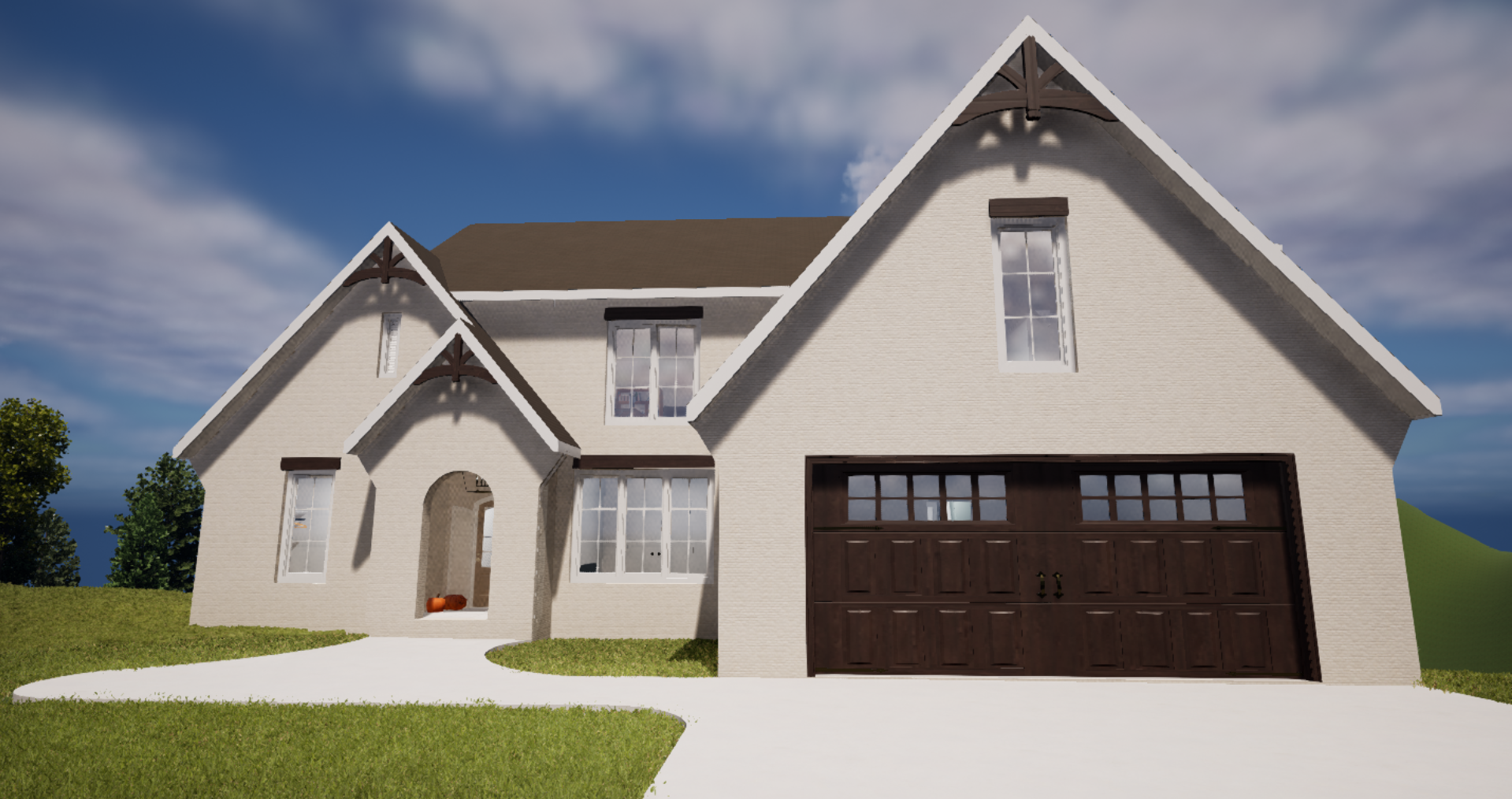 Front of the house render
